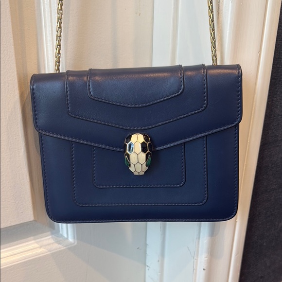 Bulgari Serpenti Forever Crossbody bag in Navy Blue - Picture 1 of 4